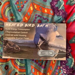 Heated Bird Bath - Blue